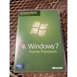 Microsoft Windows 7 Home Premium Upgrade  2 Discs 32 And 64 Bit Good Condition